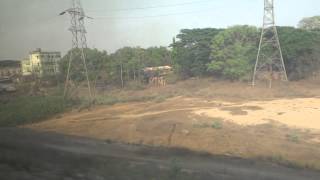 HOWRAH  YESHVANTPUR DURONTO SKIPS KENDUAPADA ROAD amp BAITARANI RIVER [upl. by Guibert967]