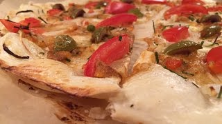 Vegetarian Tarte Flambée Flammkuchen [upl. by Soraya358]