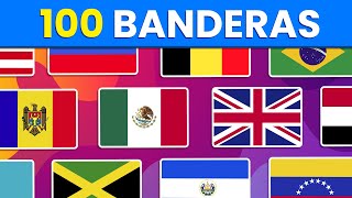 Adivina 101 Países por su Bandera 🚩🤓 Banderas del Mundo  ¿Cuántas Reconoces 🤔✅ [upl. by Lyall700]