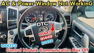 2016 Toyota Land Cruiser Code U0073  C1220 EngineEV control system malfunction  How to Fix U0126 [upl. by Terris]