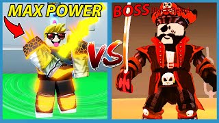 Unlocked The STRONGEST ARMOR to Fight the MAX POWER BOSS  Roblox Clash Legends [upl. by Nrek]