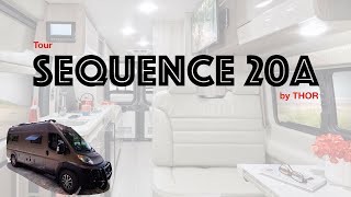 REALLY NICE 😊 Floor Plan TOUR SQUENCE 20A by Thor Sleep 4 Lithium 🔋 POPTOP Class B camper van [upl. by Edveh]