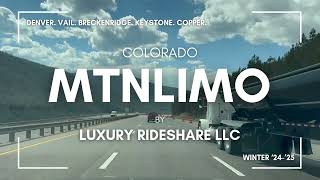 MTNLimo Loveland Pass Eisenhower Tunnel Silverthorne Colorado Rideshare Uber Lyft Black SUV [upl. by Retse]