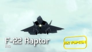 FSX IRIS F22 Airforce Series – Raptor Driver arriving AFB Spangdahlem [upl. by Eyar]