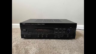 Yamaha RXV393 51 Home Theater Surround Receiver [upl. by Knowland]