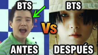 BTS Predebut  ANTES VS AHORA 😱  LosNakemisSomosTendencia Agust D suga jimin jungkook [upl. by Zeiger]