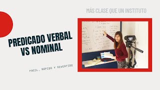 Predicado verbal y nominal TRUCOS para diferenciarlos [upl. by Allenaj]