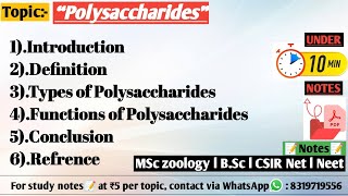 Polysaccharides  storage polysaccharides  structural polysaccharides Biochemistry [upl. by Bryan]