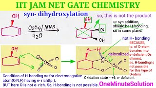 Organic Reagents Osmium Tetraoxide OsO4  NMO syn dihydroxylation  IITJAMCHEMISTRYSmartStudy [upl. by Anema]