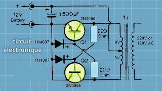 Transformateur élévateur de tension circuit électrique simple [upl. by Tersina]