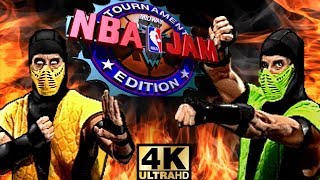 NBA Jam TE ARCADE Playthrough  Mortal Kombat vs Detroit Pistons 4K60fps [upl. by Navonod826]