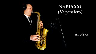 NABUCCO VA PENSIERO  G Verdi  Alto Sax  free score [upl. by Naimad]