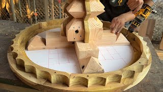 Build A Coffee Table Combined With A Chess Table A Unique And Wonderful Woodworking Idea [upl. by Brawner]