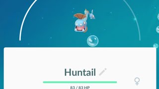 Evolving Clamperl to Huntail in Pokemon Go [upl. by Libys]