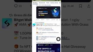 Grass Có Trên Bitget Wallet Gateio Hạn 110 Check Claim Airdrop [upl. by Vere]