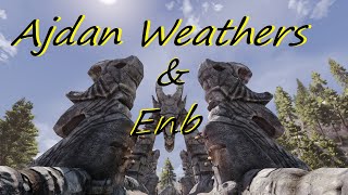 Skyrim SE  Ajdan Weathers and ENB  A walk in nature [upl. by Lavud]