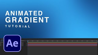 After Effects GRADIENT ANIMATION Tutorial  Background Animation [upl. by Marnia999]