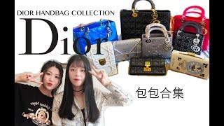 Dior Handbag Collection Dior 包包合集｜水钻戴妃包｜塔罗牌手包｜diorama｜lady dior｜说一说风刮的很大的马鞍包和tote包 [upl. by Notelrahc]