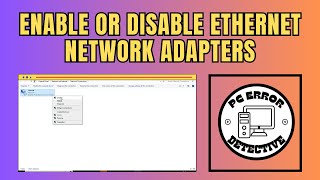 How to Enable or Disable Ethernet Network Adapters on Windows 10 [upl. by Godric]