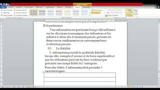 Consolidation et normes comptables internationales Caractéristiques des états financiers [upl. by Steffy]