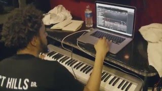 J Cole Making Beat On His Tour Bus [upl. by Doris]