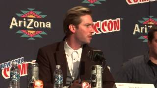 Troy Baker recites Jokers Killing Joke monologue  NYCC 2013 [upl. by Nuawtna235]