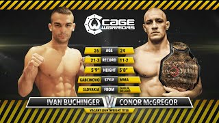 Cage Warriors 51 Conor McGregor vs Ivan Buchinger  Dec 31 2012 [upl. by Eiramanad]