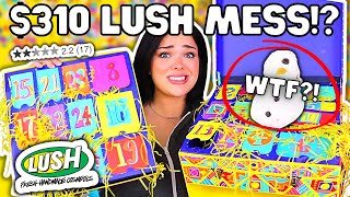 DISASTROUS 310 LUSH ADVENT CALENDAR  Lush Advent Unboxing [upl. by Suirred]