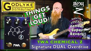 TWA Chemical Z Tamura designed Dual Overdrive with a Strat and Single Coils RZ01 [upl. by Fontes]