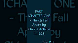 Things Fall Apart  Chapter one It talks Unokas lazyness Okoyes hard work Okonkwos masculinity [upl. by Fennelly]