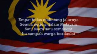 Jalur Gemilang with lyricsmp4 [upl. by Nnaeus]