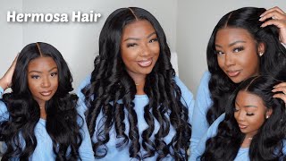 Watch This Before You Buy A GLUELESS WIG  Pre Cut Pre Curled Pre Bleached Wig 😱 Hermosa Hair [upl. by Peisch]