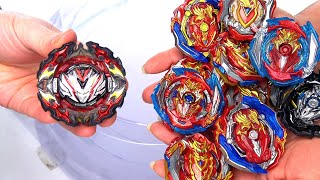 PROMINENCE VALKYRIE vs ALL ACHIILES BEYS  Beyblade Burst Evolution Battle [upl. by Emmuela]