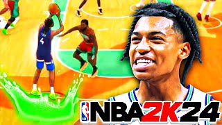 ROB DILLINGHAM TAKES OVER THE REC WITH HIS IRL JUMPSHOT ON NBA 2K24 [upl. by Htaek455]