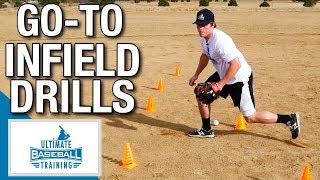 Top 4 Go To Infield Drills Baseball Fielding [upl. by Nozicka]