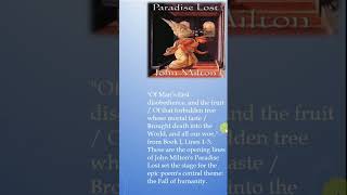 Paradise Lost 3 by John milton famousquotes ytshorts english literature shorts [upl. by Elauqsap]