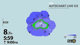 AutoChart Live Ice  Humminbird ICE HELIX [upl. by Fronniah]