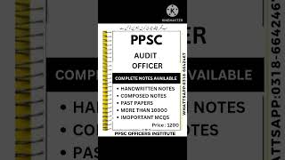 Ppsc audit officer test syllabus ppsc audit officer test preparation [upl. by Ezekiel]