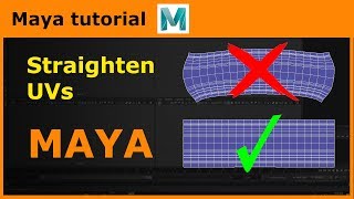 Maya tips amp tricks  Straighten UVs [upl. by Karney735]