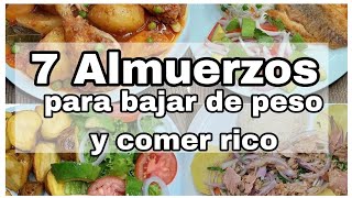 🤯ideas de ALMUERZOS ricos fáciles y saludables para bajar de peso 🥦🌽🍓🍗🍲🥗 [upl. by Irelav]