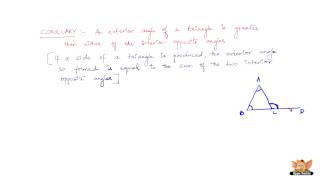 What is the corollary of the exterior angle theorem [upl. by Krigsman515]