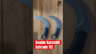 Double Karambit Schrade 112  Silat  Doug Marcaida [upl. by Nylirek880]