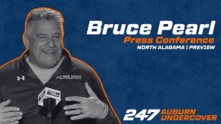 Auburn HC Bruce Pearl  North Alabama preview [upl. by Aural]