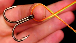 TANGLE FREE TACKLE  the most smart way to tie two hooks  Life Hacks for Fishing  DIY for Fishing [upl. by Johnette776]