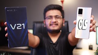 Vivo V21 Unboxing  OIS Everything [upl. by Hershel]