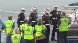 US Military coffin transfer at DFW airport [upl. by Wiener]