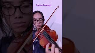 practicing Paganini Caprice 24 [upl. by Heddi]