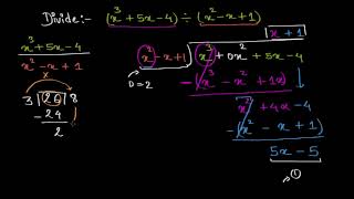 Dividing polynomials with remainders Hindi [upl. by Michaeu747]