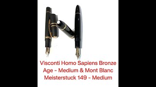 Visconti Homo Sapiens Bronze Age amp Mont Blanc Meisterstuck 149  Comparison of two grail icons [upl. by Lednik]