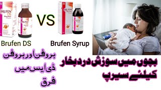 Brufen Syrup Vs Brufen DS Syrup IBUPROFEN NSAIDs  Pain  Fever  Inflammation brufen ibuprofen [upl. by Lisetta788]